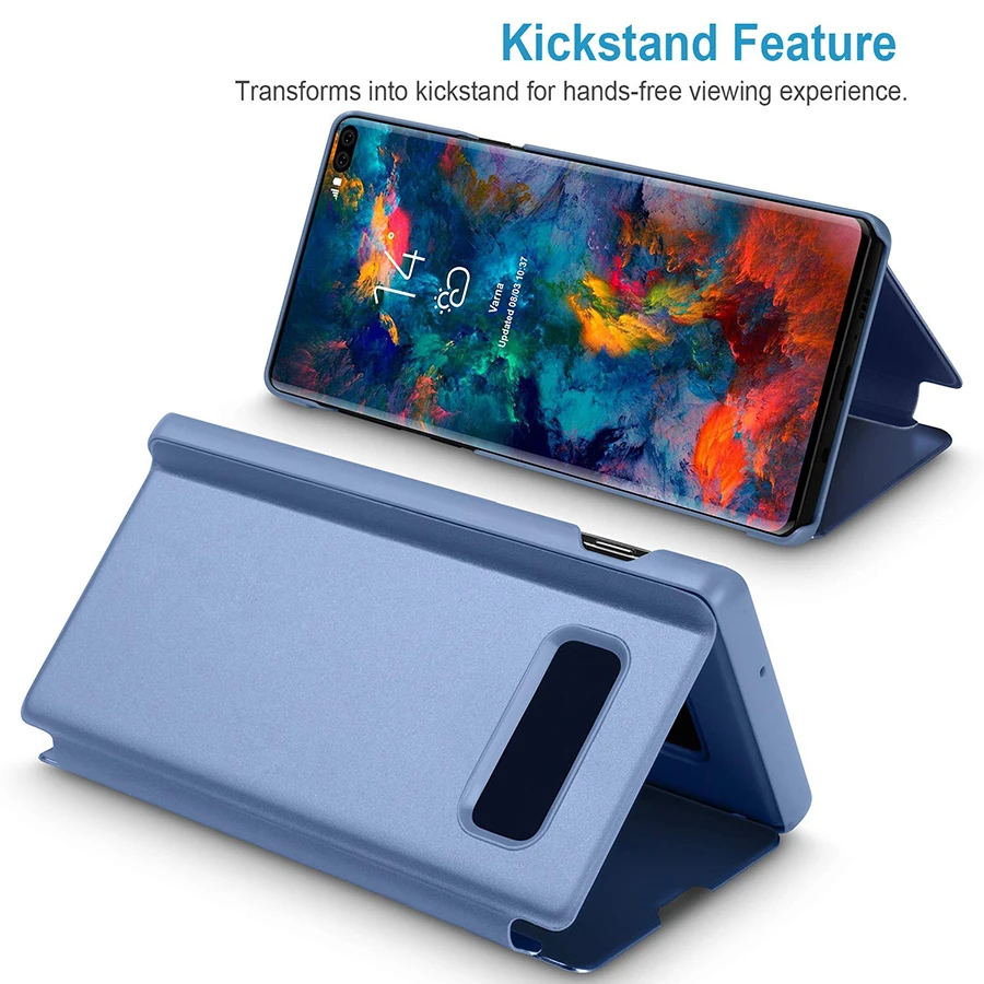 Умный чехол для смартфона Samsung Galaxy S20 Ultra Note 10 9 8 S10 S8 S9 S7 Plus A51 A71 A01 A50 A30 A20 A70 A70s A20s M30s