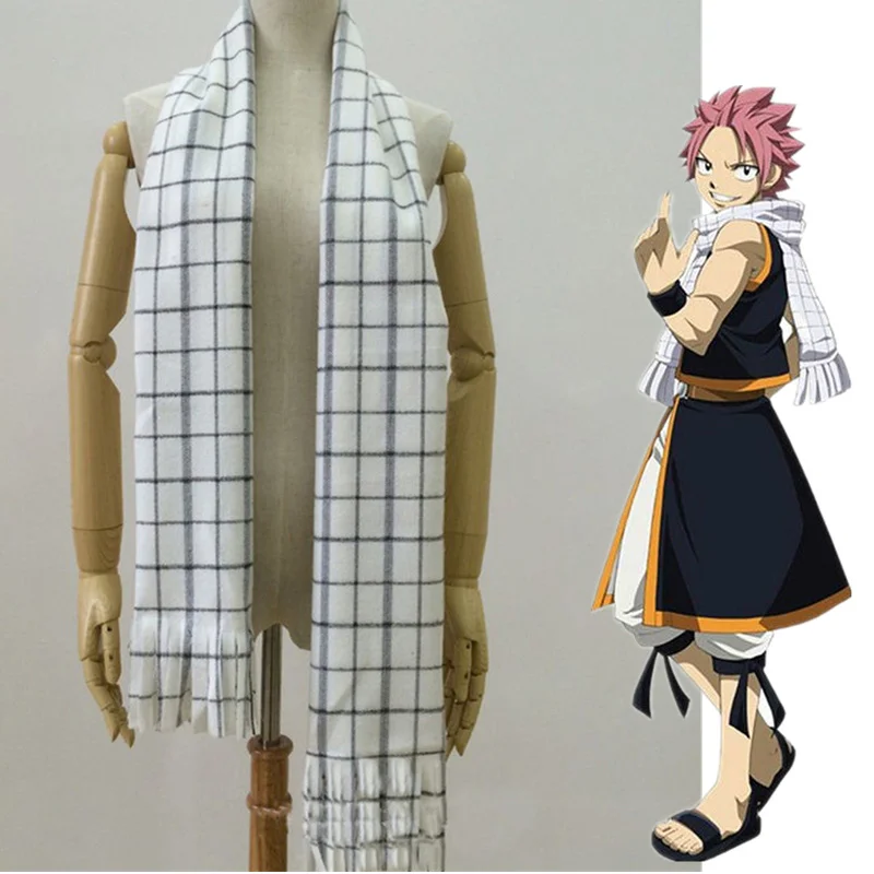 

Женский Волшебный хвост Natsu Dragneel, костюм для косплея, шарфы, теплый шейный платок