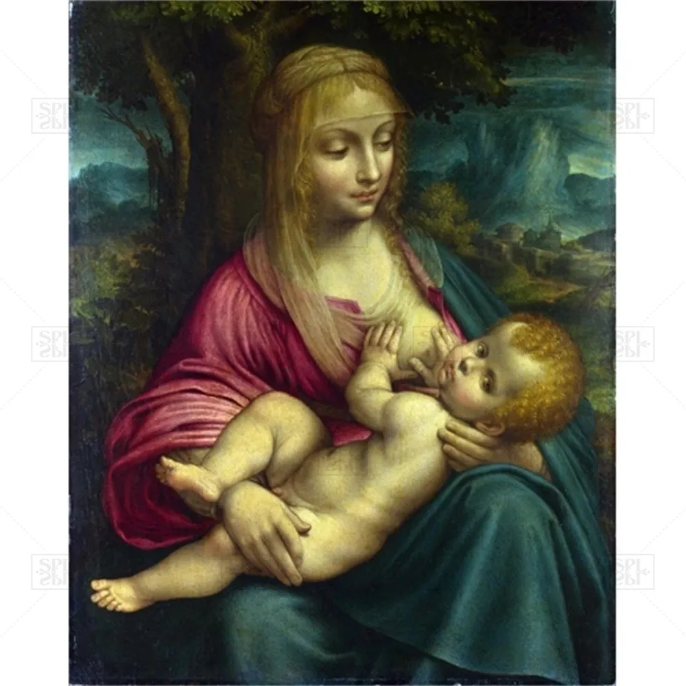 Постеры и принты Laeacco Da Vinci классические настенные картины с изображением девы
