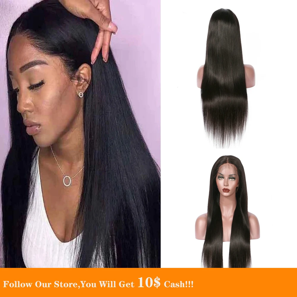 Малазийские Волосы 13х4 парики из человеческих волос на фронте прозрачный парик