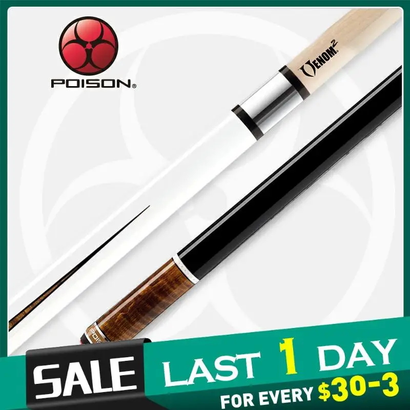 

Official POISON ARSENIC3-1 Billiard Pool cue VENOM2 Shaft 12.9mm Tip Professional Teco Billar Stick Excellent Billard Pool Cue