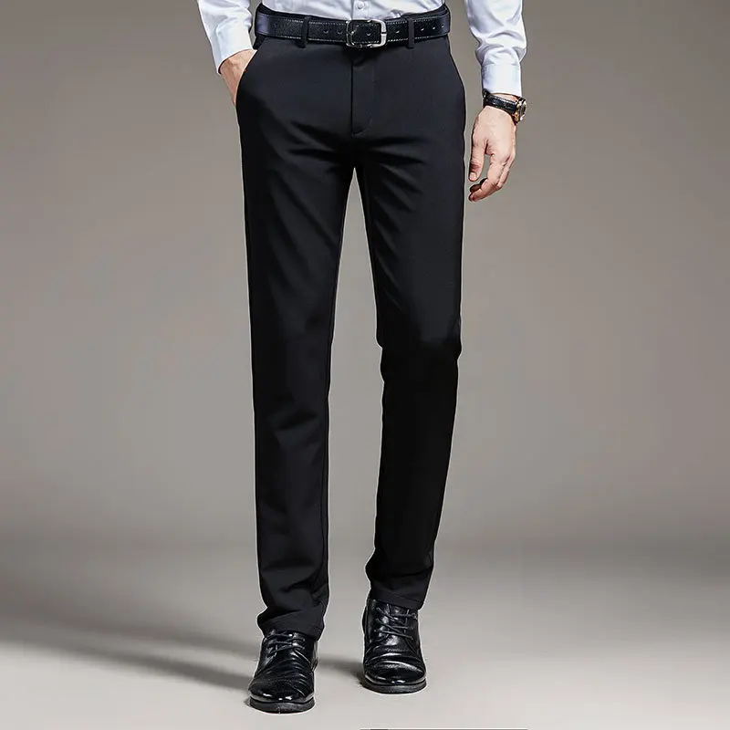 

Men's casual pants 2021 spring new fashion men's trousers elastic slim pants business casual pants men's