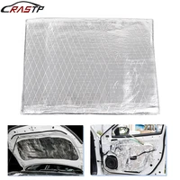 rastp 140cm x100cm aluminum foil car hood engine firewall heat mat deadener sound insulation deadening sticker rs enl009