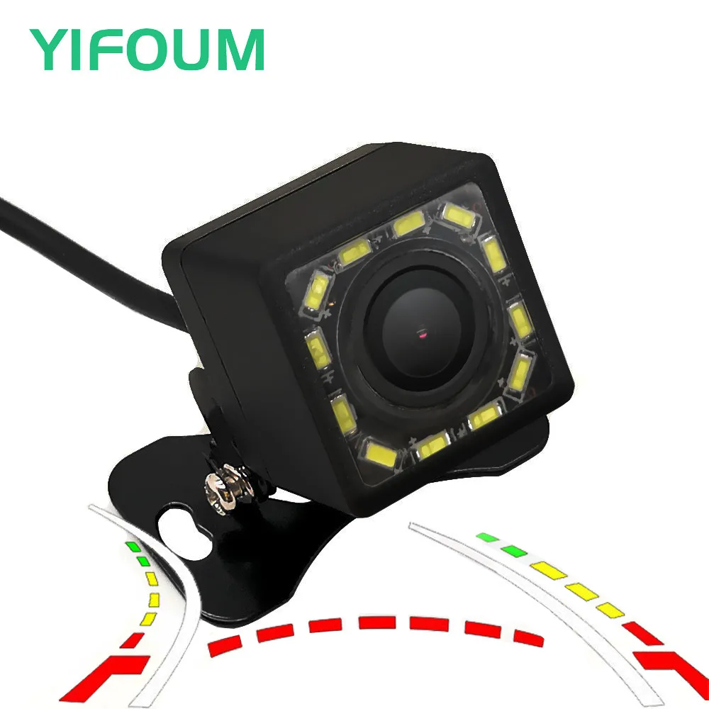 

Fisheye 12LED 8LED 4LED HD Dynamic Trajectory Wireless Universal Car Rear View Backup Parking Camera Waterproof Night Vision