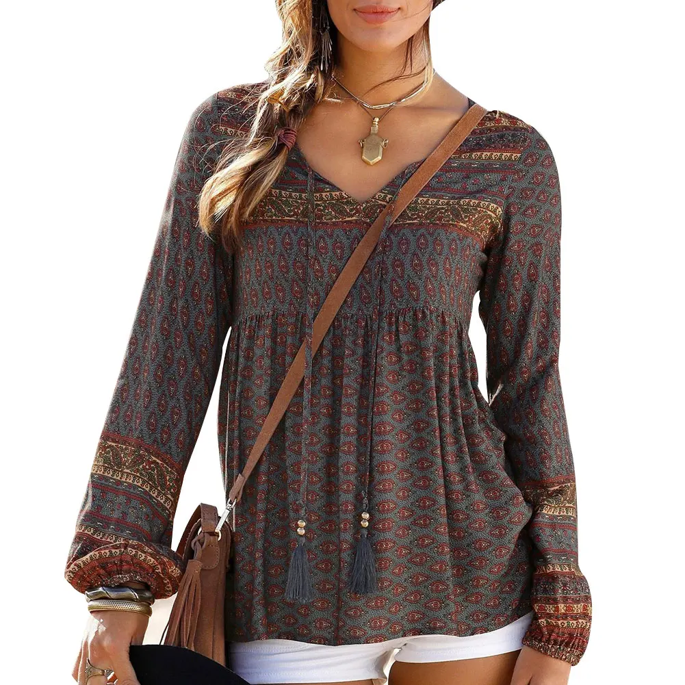 Недавно Футболка с принтом Блузка Для женщин круглый вырез горловины свободные