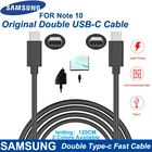 Оригинальный двойной кабель SamSung Type-C, быстрое зарядное устройство SamSung Note 10, быстрое зарядное устройство, адаптер 3A для Google Nexus 6P 5X Для HUAWEI ..