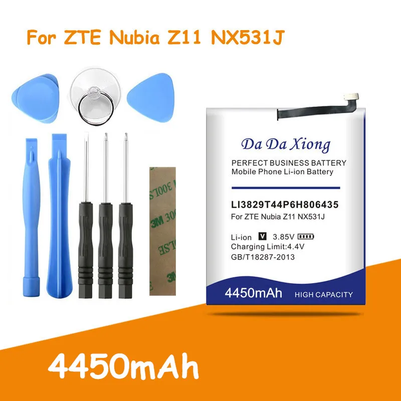 Высокое качество 4450 мА/ч Батарея для ZTE Nubia Z11 Li3829T44P6h806435 NX531J высокое Мобильный