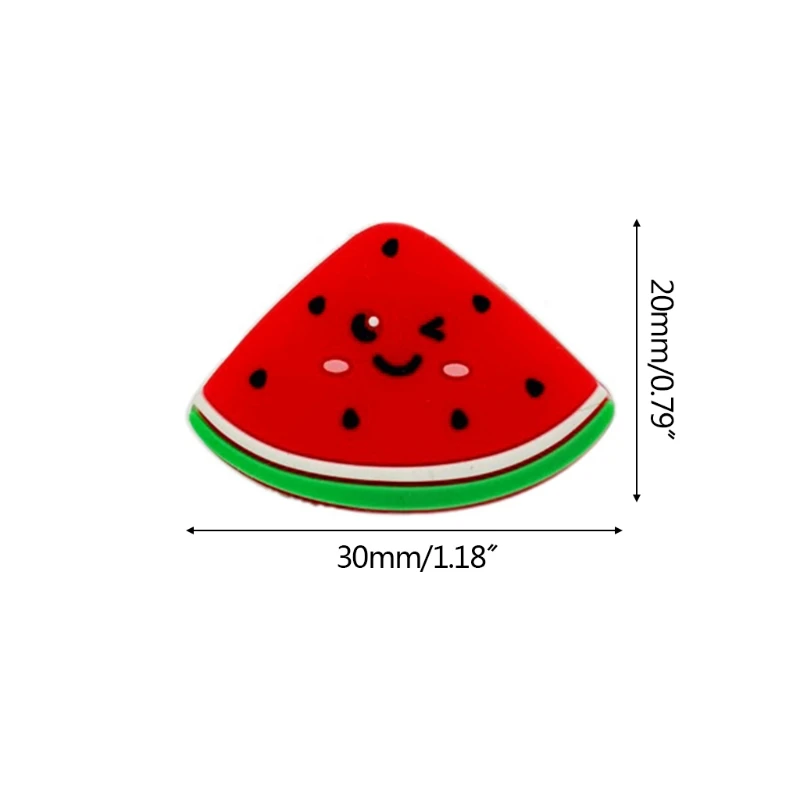 

5 Pcs/Pack Silicone Watermelon Beads Cartoon Baby Teether Newborn Infant Teething Shower Gifts Soother Molar Toys