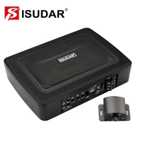 isudar su6901 car subwoofer amplifier built in power active high and lower level hifi auto audio bass seat slim 150w 69