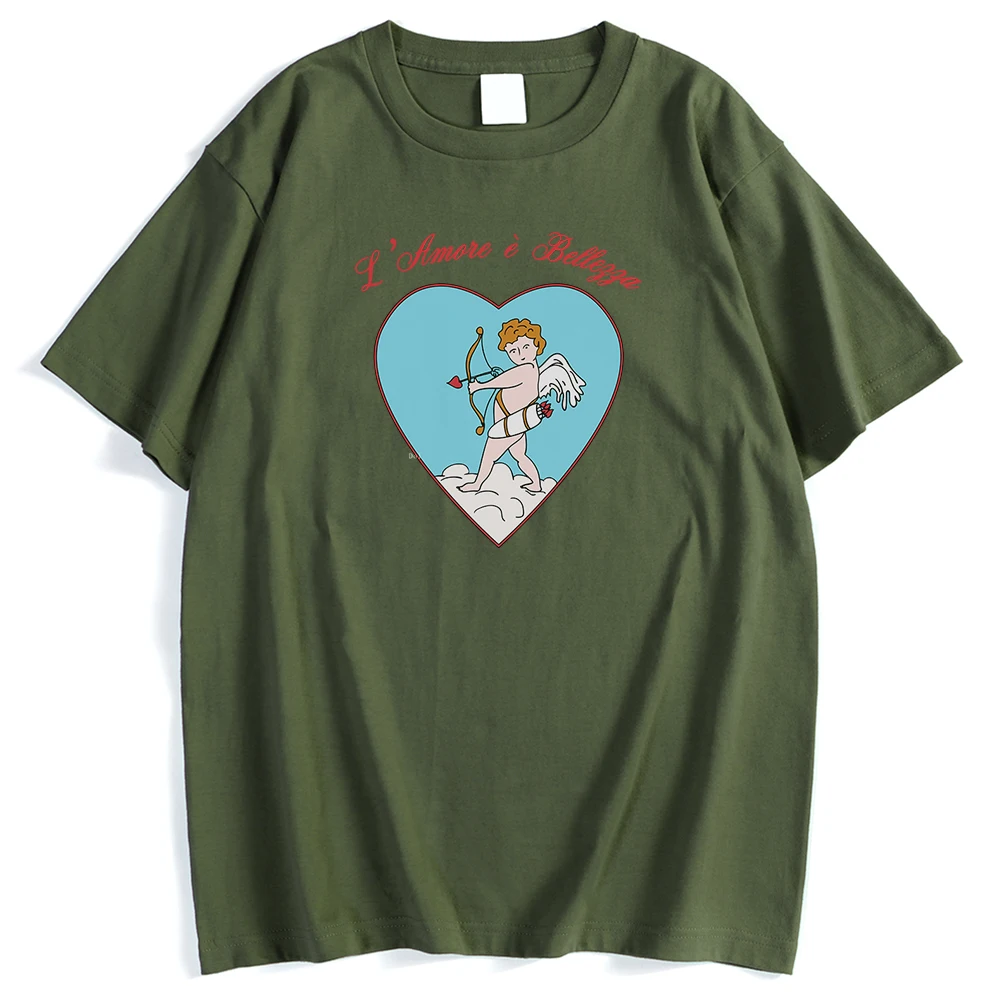 Мужская футболка с принтом в виде Купидона и лука со стрелкой сердцем стильные