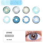 Контактные линзы для глаз, 2 шт.пара, голубые, естественный цвет