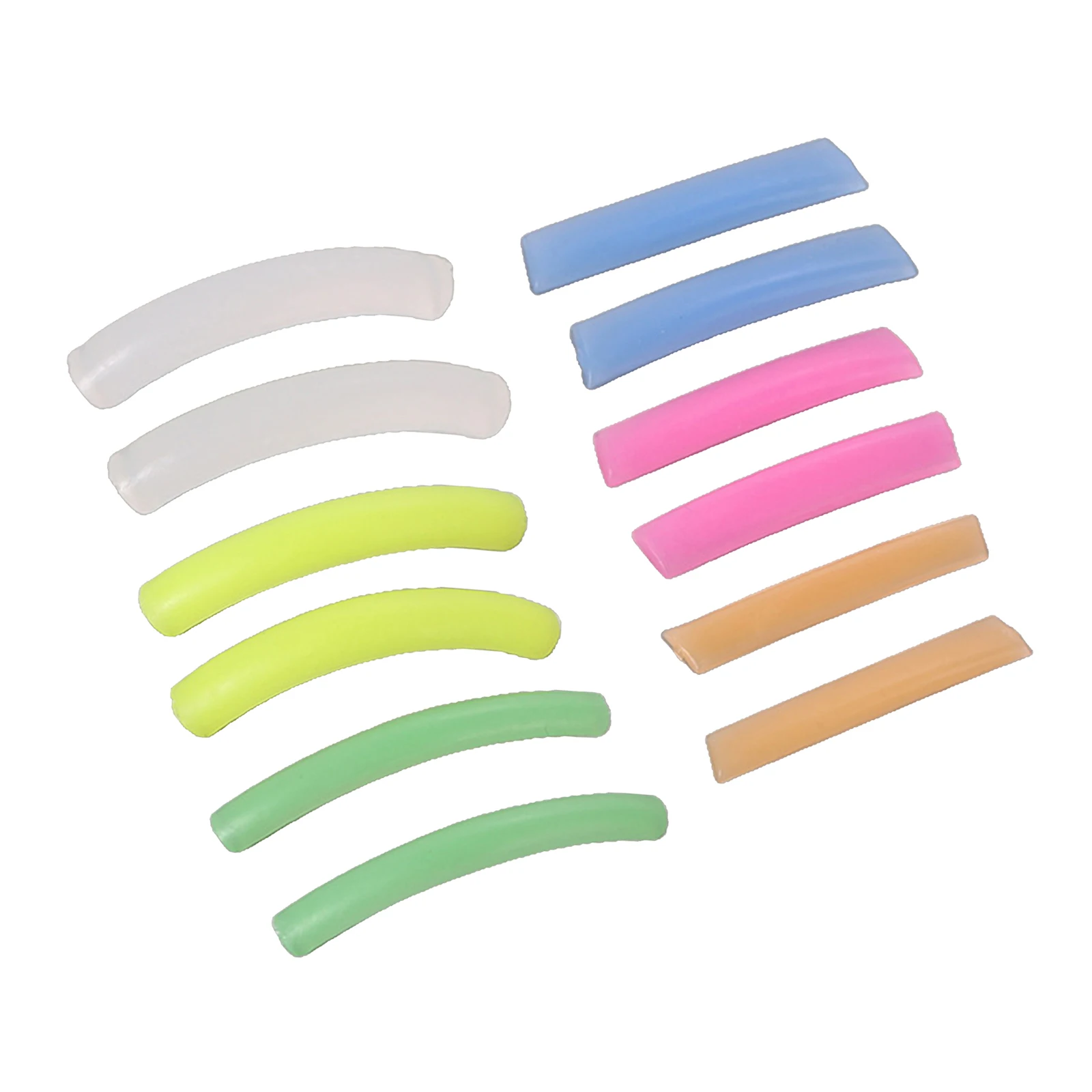 

6 Pair Silicone Eyelash Perm Mat Colorful Reusable Curler Rods Toolfor