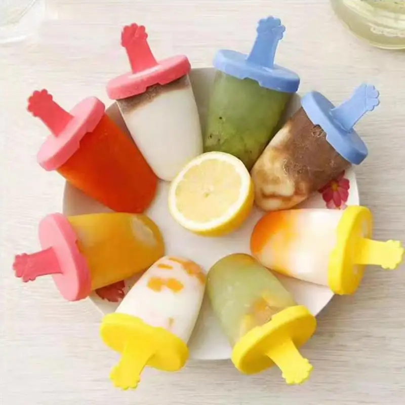 1/3/6Pcs Ice Cream Mold Popsicle Molds DIY Dessert Freezer Fruit Juice Pop Maker Mould With Sticks Kids Feeding Supplies | Мать и ребенок