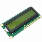 1 шт., ЖК-дисплей 1602 1602, модуль с зеленым экраном 16x2 символами, ЖК-дисплей, модуль, 5 В, зеленый экран и белый код для arduino