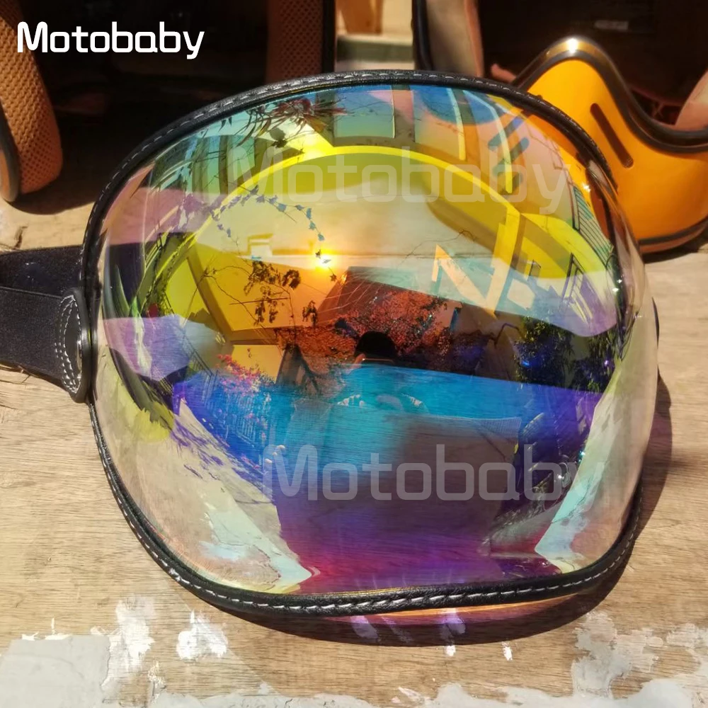 Винтажные мотоциклетные солнцезащитные очки с открытым лицом в стиле ретро |