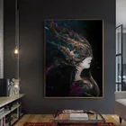 Симпатичная девушка с металлическим корсетом, художественные игровые плакаты и принты, картина из фильма, холст, настенная живопись, украшение для дома