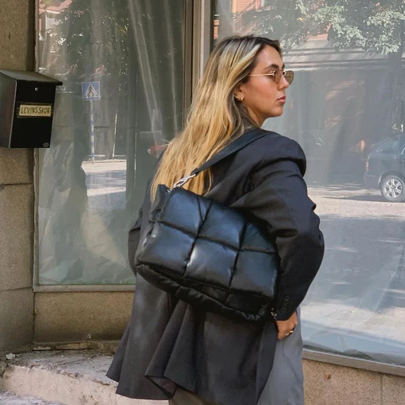 Модная стеганая женская сумка на плечо дизайнерский брендовый роскошный