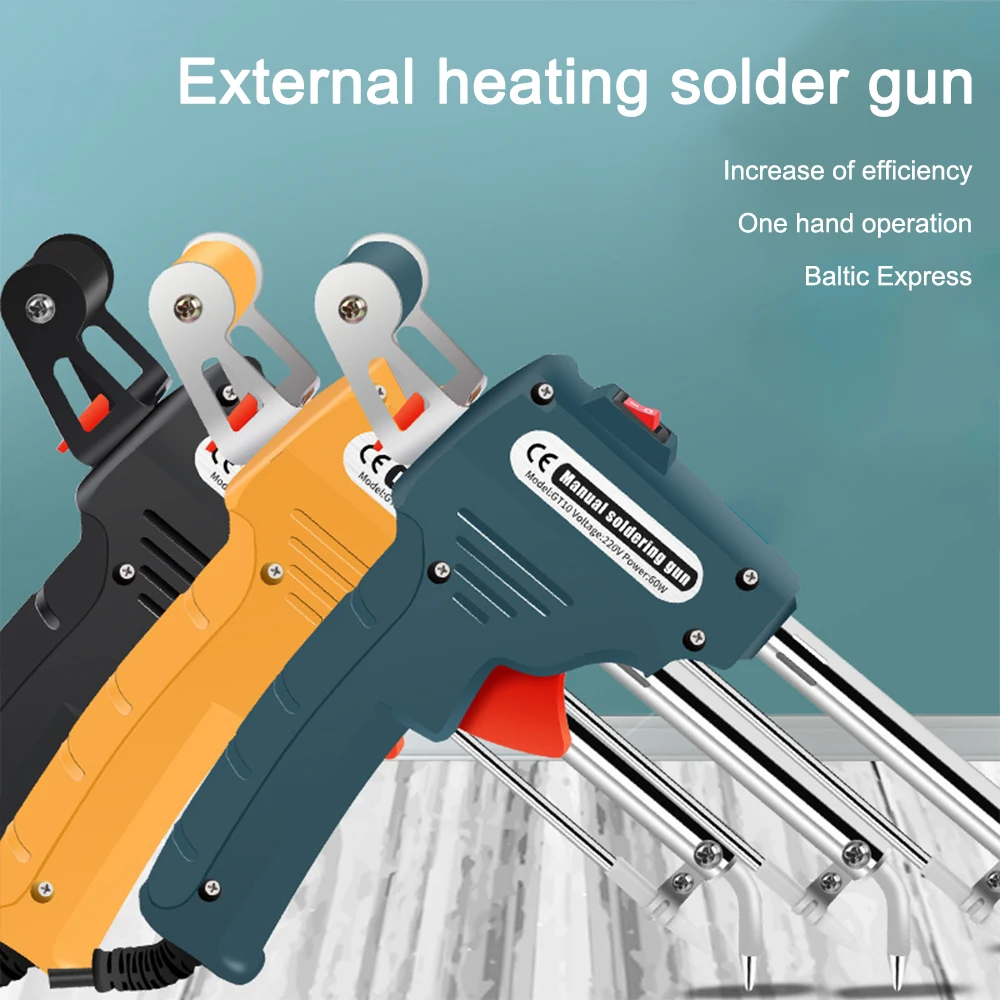 

60W Tin Electric Soldering Iron Kit Automatic Send Tin Gun Electric Solder Station Tip Sucker Wire Welding Repair Tools