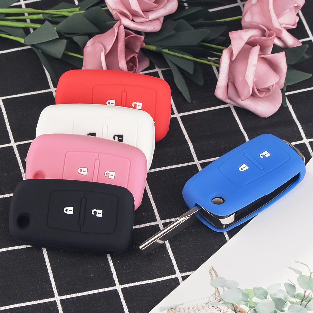 Силиконовый чехол-книжка KEYYOU с 2 кнопками резиновый чехол для автомобильного