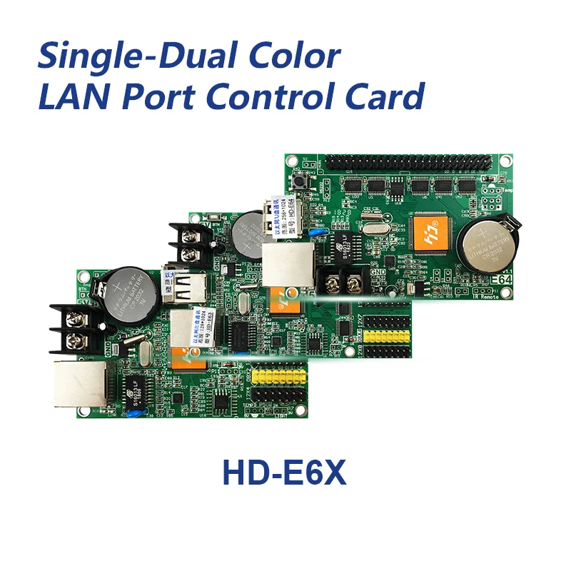 HD-E63 Ethernet Huidu P10 двухцветный СВЕТОДИОДНЫЙ дисплей Карта светодиодный