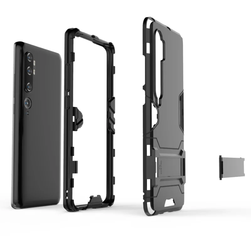 Чехол для Xiaomi Mi Note 10 защитный чехол силиконовый + пластиковый жесткий задней