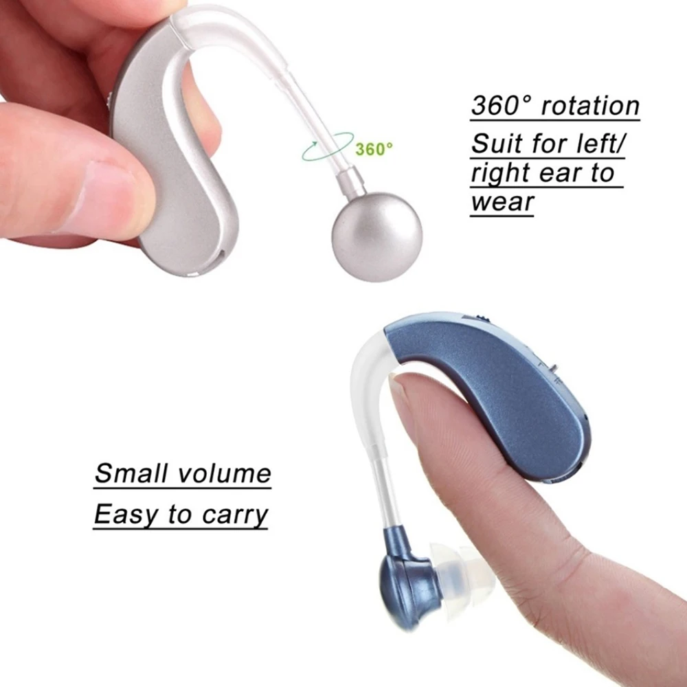 Hearing Aid Mini Digital Ear Hear Aids Sound Adjustable Amplifiers Rechargeable Wireless for Elderly Moderate to Severe | Красота и