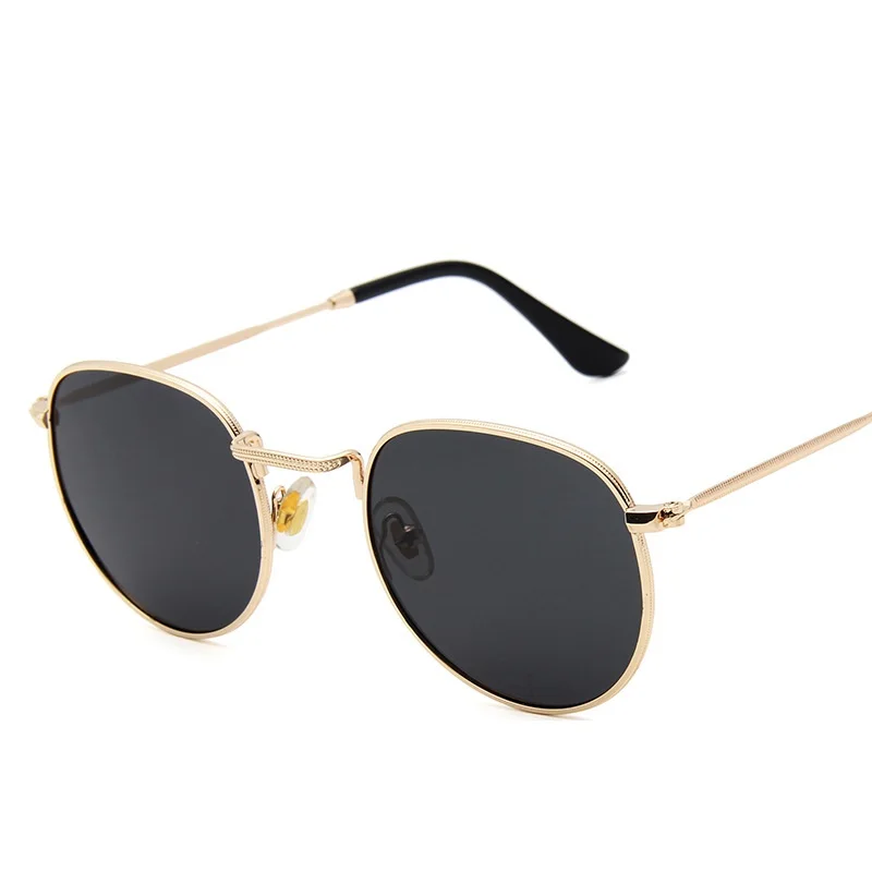 

2020 Retro Fashio Round Metal Frame Mirror Sunglasses Women Men Polarized Vintage Sun Glasses Ladies Brand Designer UV400