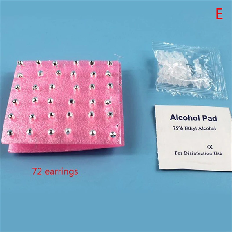 

Ear Nose Body Navel Piercing Gun With Ears Studs Tools Disposable Sterile Ear Piercing Tool Kit With 72/98pcs Ear Studs Jewelry