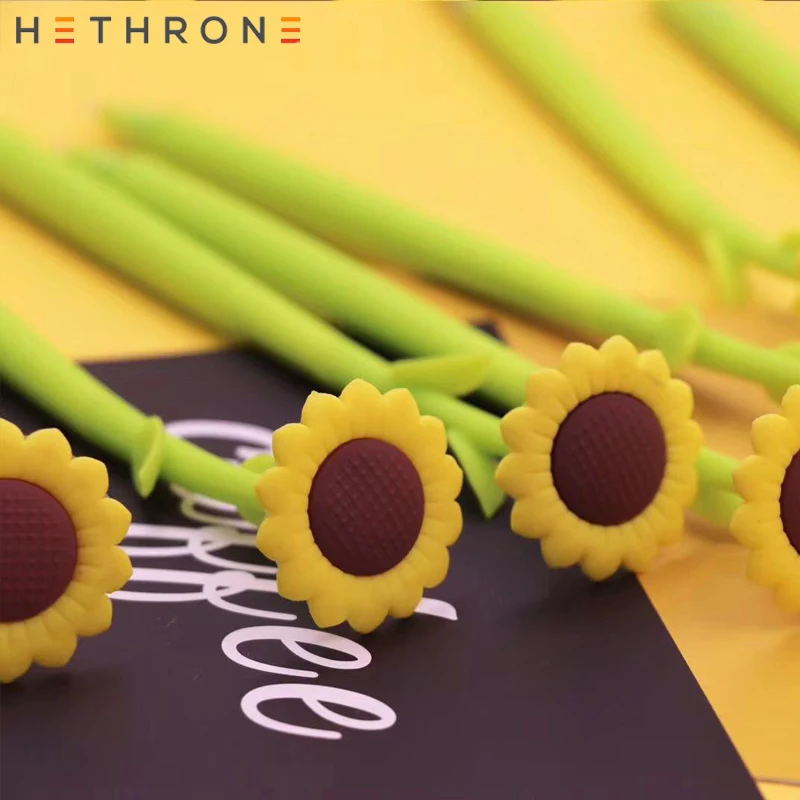 Hethrone 2 шт. желтый солнце подсолнечника письменной форме силиконовая гелевая