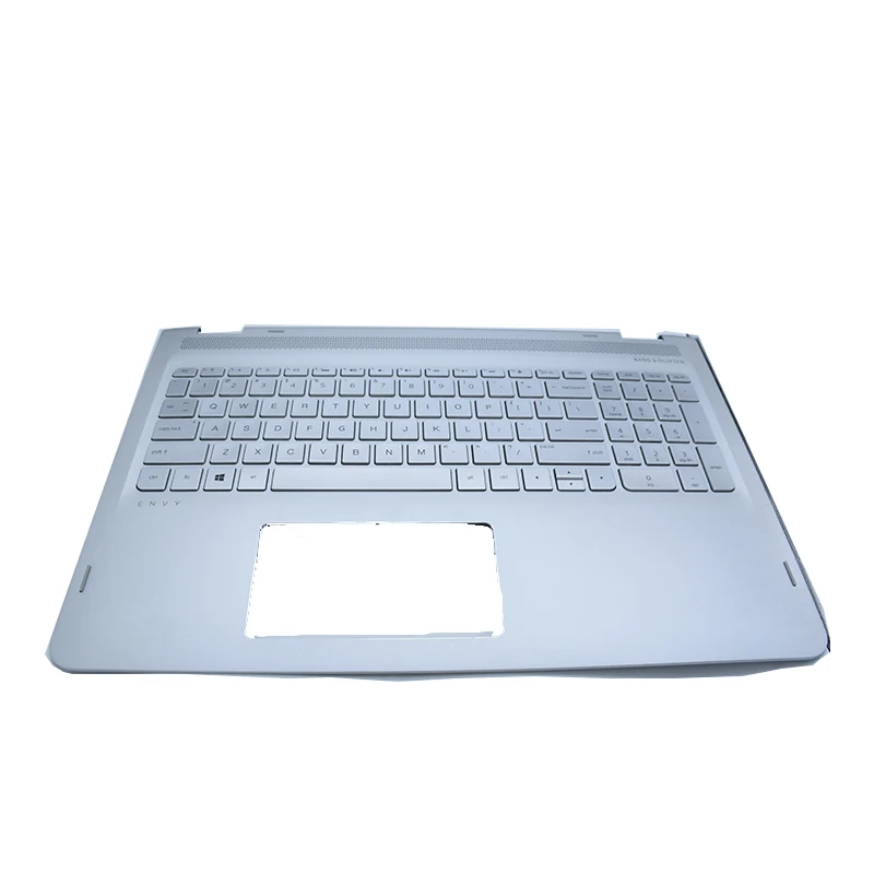 Precio JIANGLUN-reposamanos Para Ordenador Portátil, Teclado Retroiluminado Con Diseño Estadounidense, Color Plateado, Para HP M6-AQ
