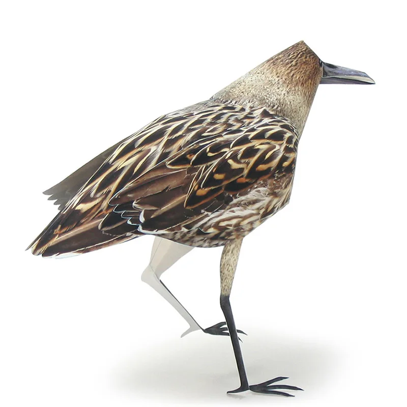 Бумажная модель с большим узлом птицы оригами искусство реалистичное животное