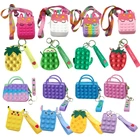 # AB Popper сенсорный Popet Kawaii Push для канцелярских принадлежностей, с рисунком пузыри сумка для хранения Popite декомпрессионный Кошелек для монет Popo It фиджет игрушки