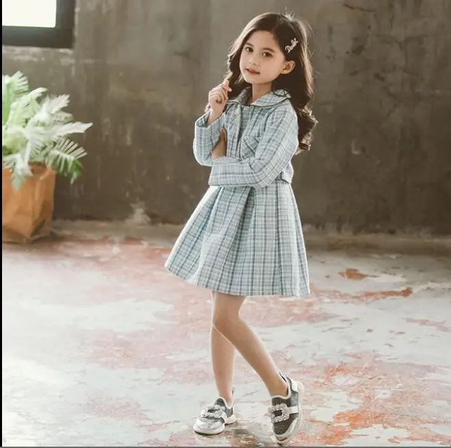 Girls Boutique Outfits Valentines Clothes Fashion Jacket Coat And Vest Dresses 2pcs Sets Teenage Girl Clothing 6 8 10 12 Year | Мать и