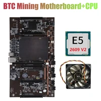 x79 h61 btc miner motherboard with e5 2609 v2 cpucooling fan lga 2011 ddr3 support 3060 3070 3080 graphics card
