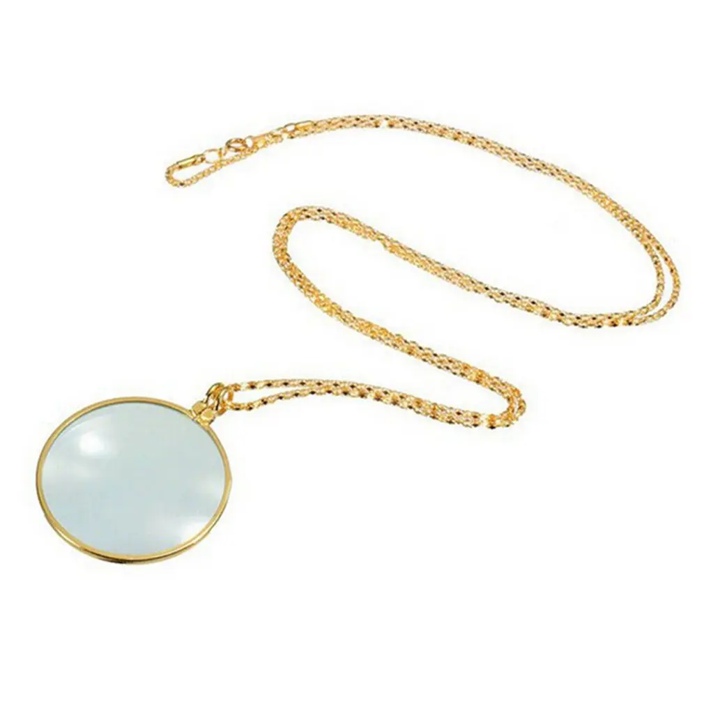 

Декоративный Монокль ожерелье с 6x лупой подвеска с увеличительным стеклом цепочка Ожерелье для женщин ювелирные изделия