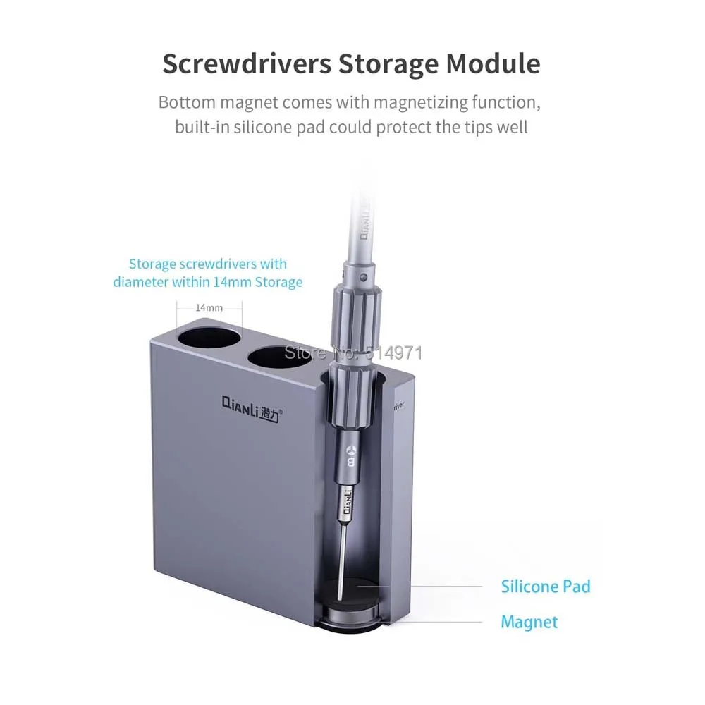 qianli icube aluminum alloy body magnetic multi functional modular storage box for mobile phone repair parts and tool organizer free global shipping