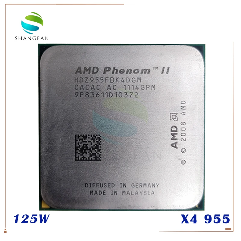 AMD Phenom II X4 955  125W Quad-Core DeskTop CPU  HDZ955FBK4DGM HDZ955FBK4DGI HDX955FBK4DGM Socket AM3