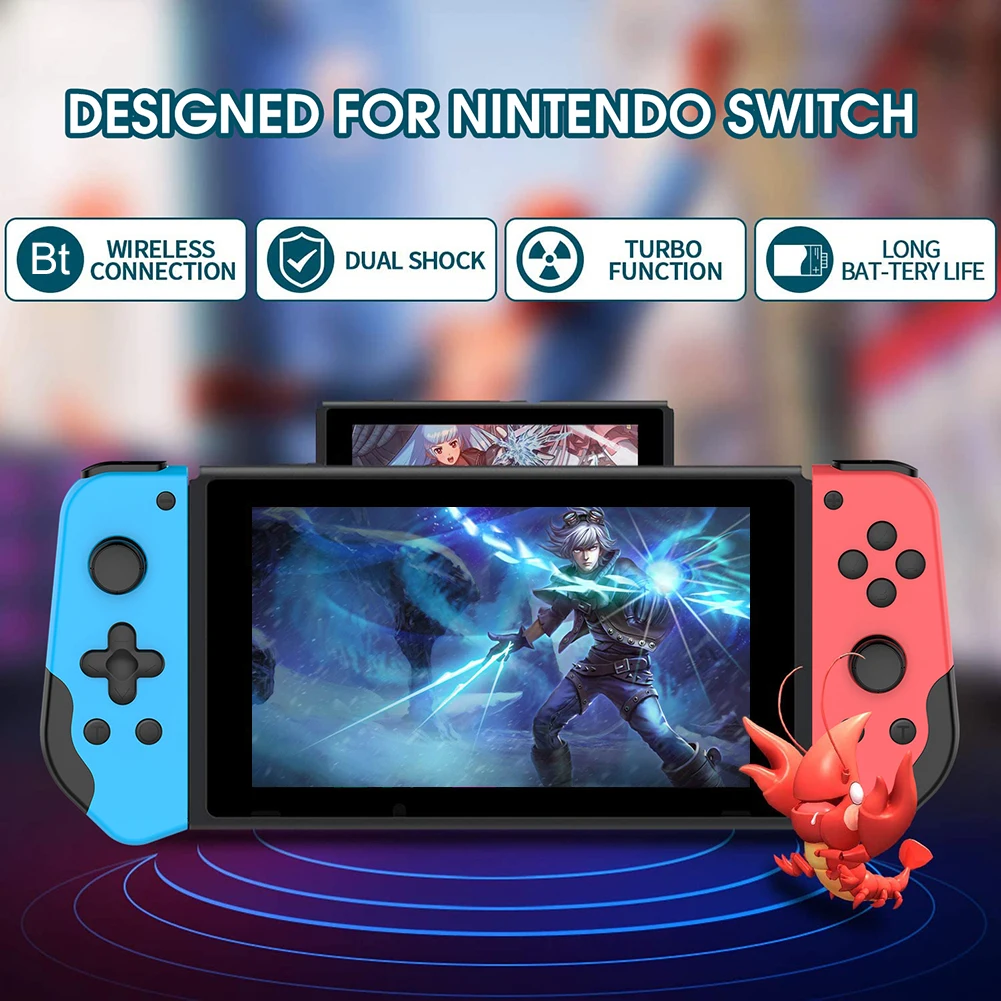 

Геймпад для Nintendo Switch, Эргономичный игровой контроллер с ручкой