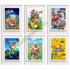 Картина из страз для видеоигр в стиле Super Mario 5D, алмазная живопись сделай сам, популярная цифровая полноформатная Алмазная Вышивка крестиком, набор для домашнего декора