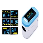 Пульсоксиметр Пальчиковый для измерения уровня кислорода в крови, миниатюрный прибор с OLED-экраном, SpO2 PR, портативный Пульсоксиметр