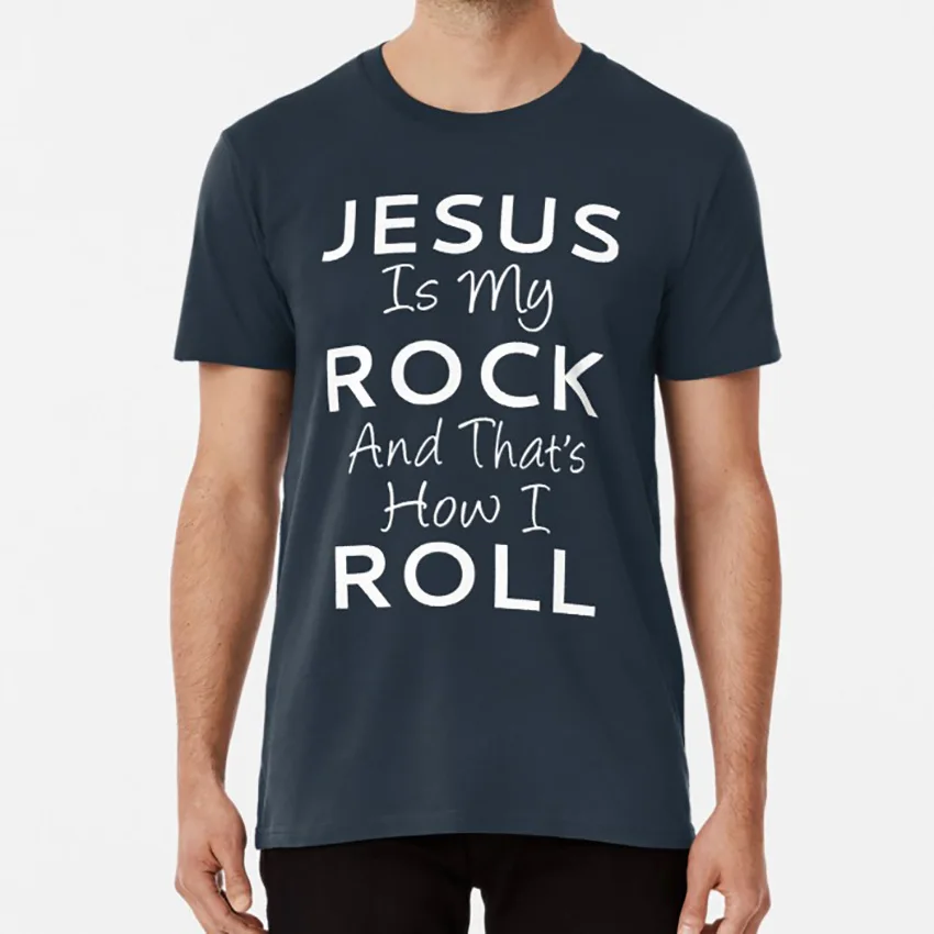 Jesus Is My Rock и That's How I rol футболка с Иисусом Христом лордом христианским