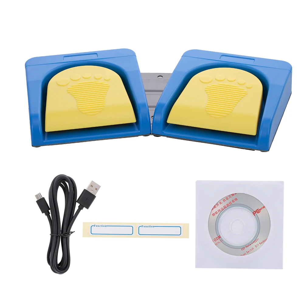 Беспроводной BT USB 2 ножной переключатель клавиатуры Управление клавиатура