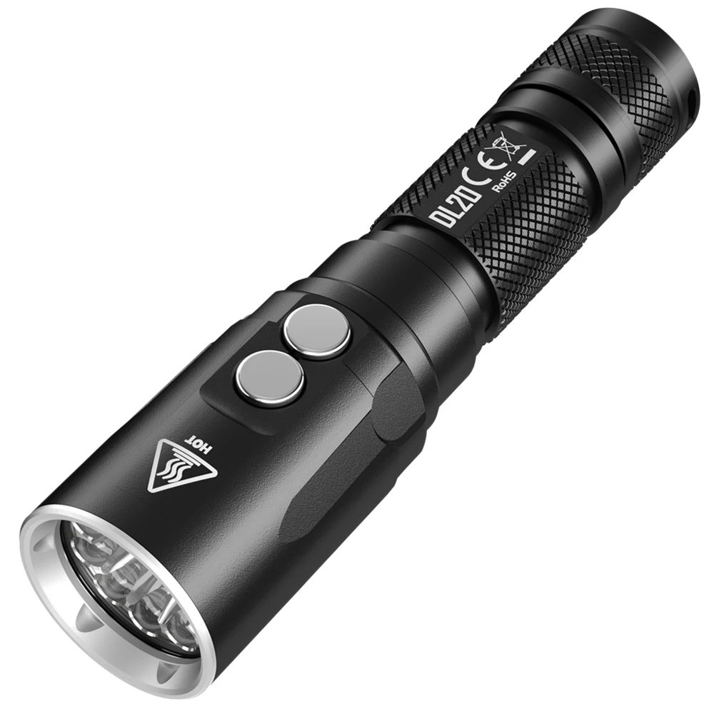 NITECORE DL20 Dive Flash светильник XP L HI V3 светодиодный максимум 1000 люмен луч заброс 223 метра