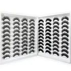 Оптовая продажа, 1 коробка, 5840 пар, натуральные длинные накладные ресницы, Искусственные ресницы 3d из норки, мягкие ресницы ручной работы