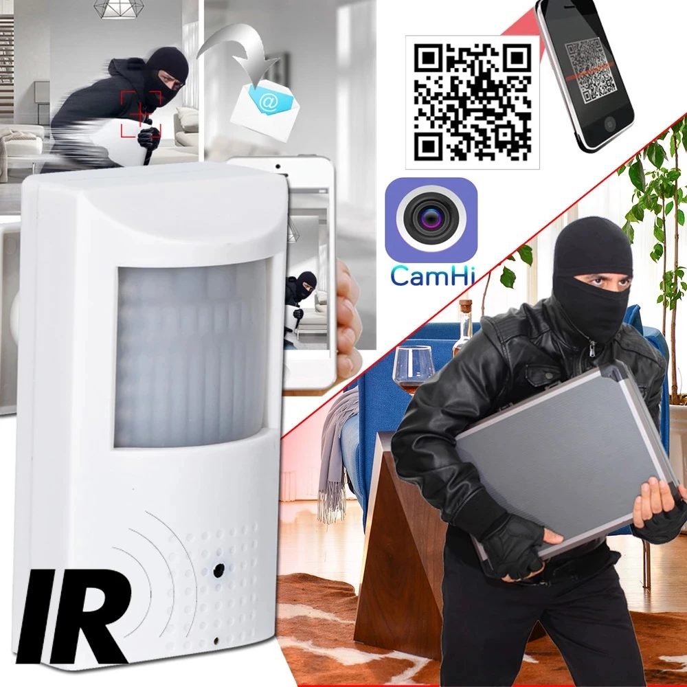 Мини-Wi-Fi IP-камера Невидимый звук 2MP / 5MP HD Внутренний PIR Стиль Скрытая безопасность