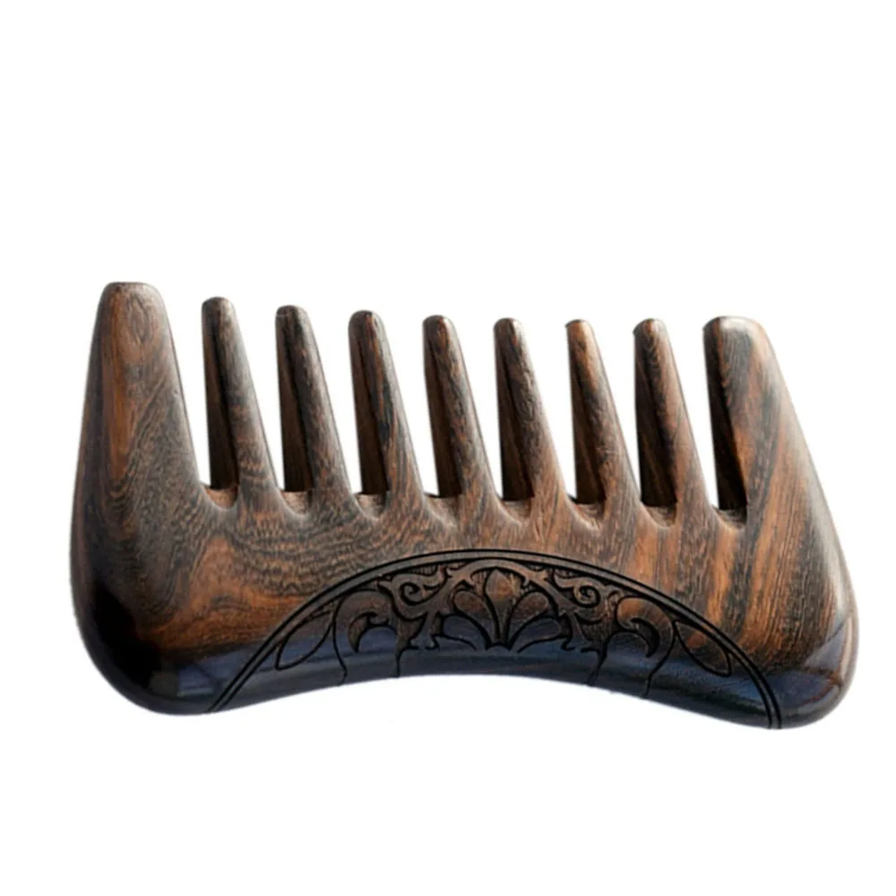 Гребень деревянный расческа из натурального сандалового дерева с широкими