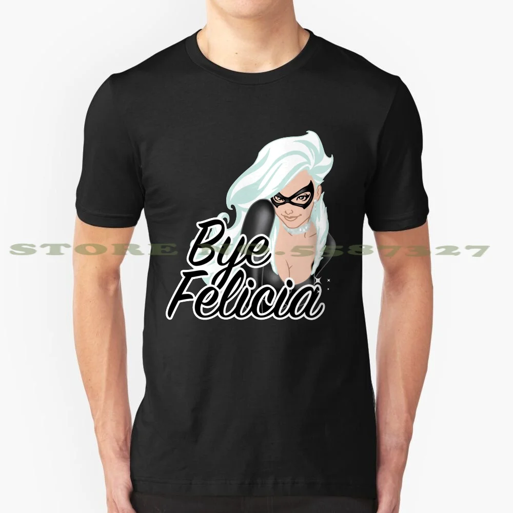 Стильная футболка с изображением черной кошки Bye модная фелисии Харди паука пока