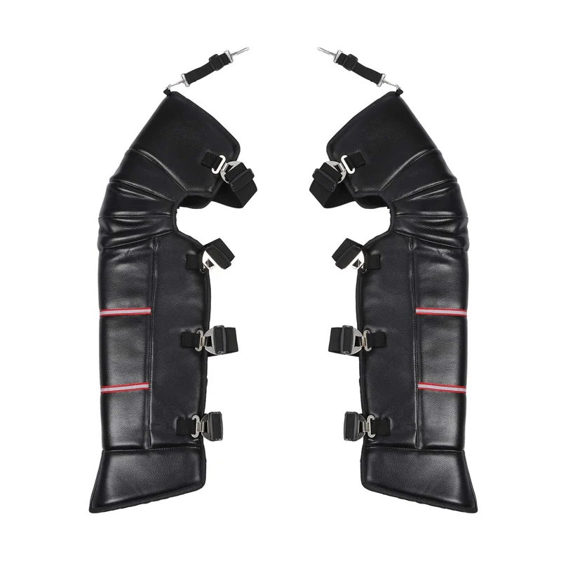 1 пара 28 35 дюймов искусственная кожа ветрозащитная гетры регулируемый ремешок