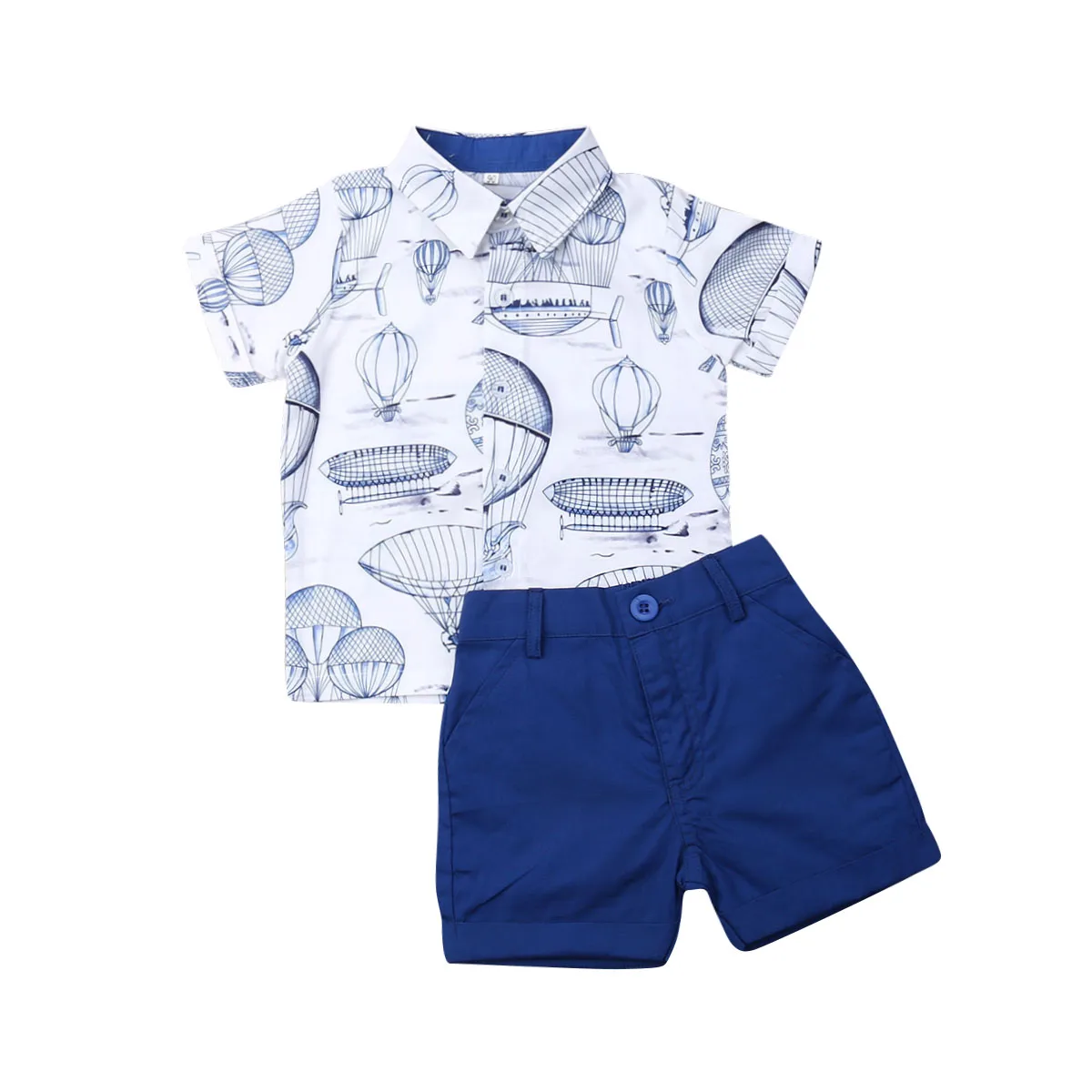 

Boys Clothes Formal Kids Clothes Set 2Pcs Short Sleeve Dress T-shirt Tops + Short Pant Summer Toddler Girl Clothes