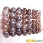 Натуральный камень серый браслет с агатами для женщин Подарки 7,5 дюйма Сделай Сам модные ювелирные изделия камень энергия Reki исцеляющий браслет для мужчин подарок